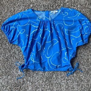 Madewell Blue Crop Top